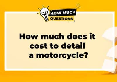 How much does it cost to detail a motorcycle?