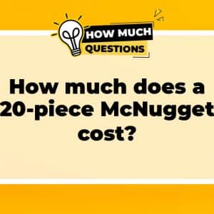 How Much Does a 20-Piece McNugget Cost?