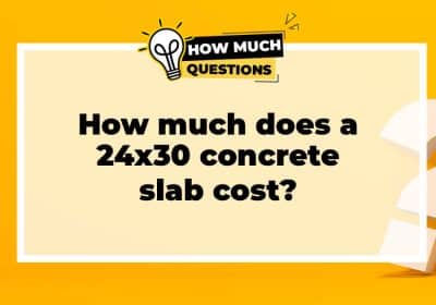 How much does a 24x30 Concrete Slab Cost?
