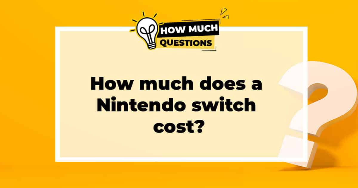 How much does a Nintendo switch cost?