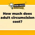 How much does adult circumcision cost?