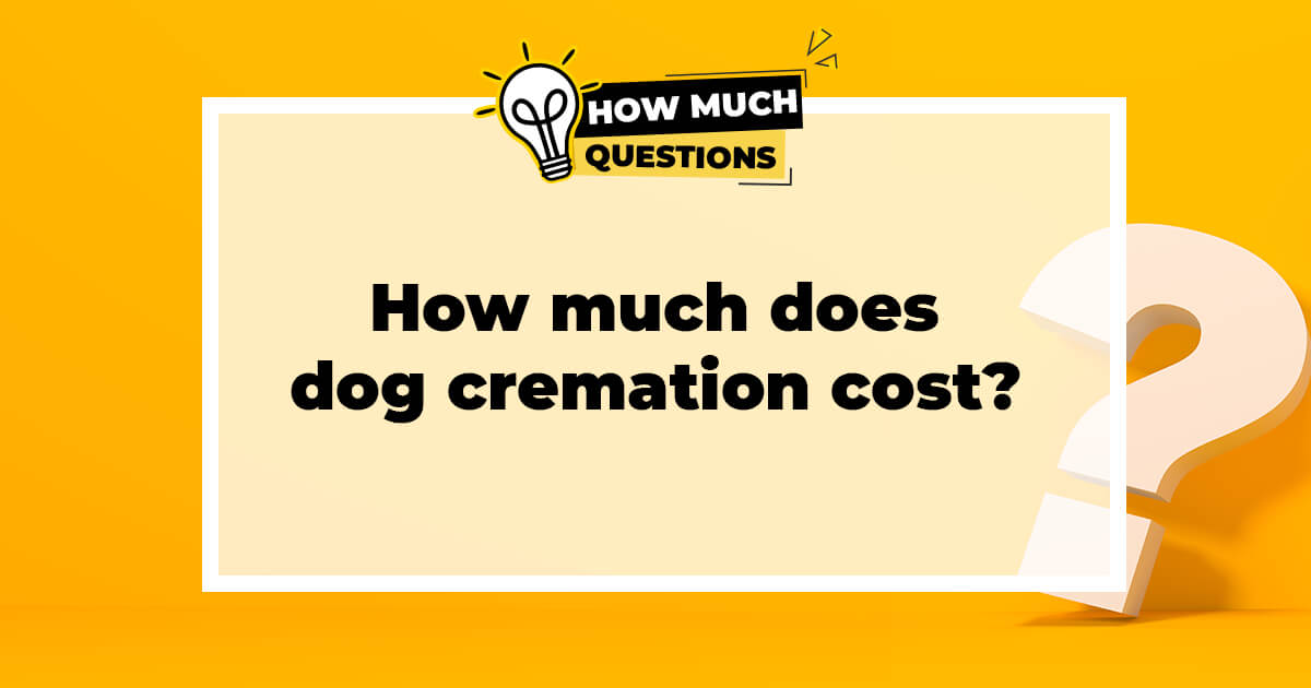 How much does dog cremation cost?