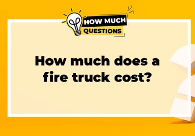 How much does a fire truck cost?
