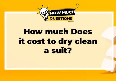 How much does it cost to dry clean a suit?