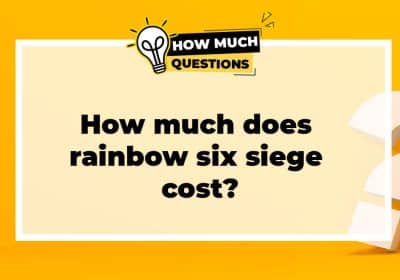 How much does Rainbow Six Siege cost?