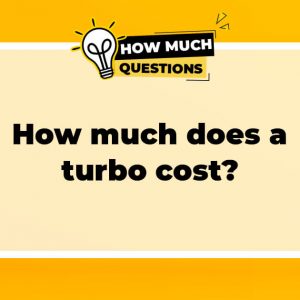 How much does a turbo cost?